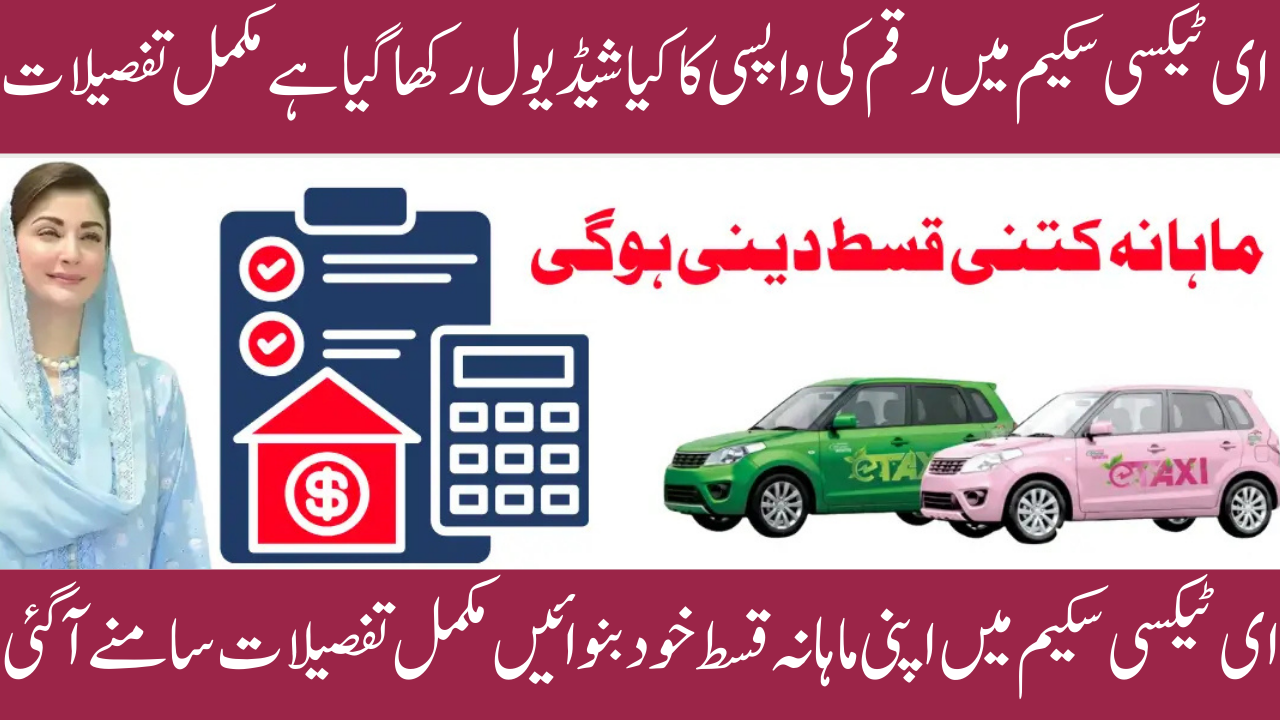 E-taxi Program 2025 Repayment Plan