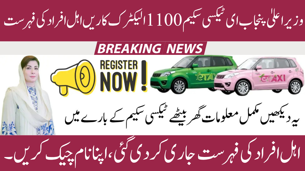CM Punjab E-Taxi Scheme 2025