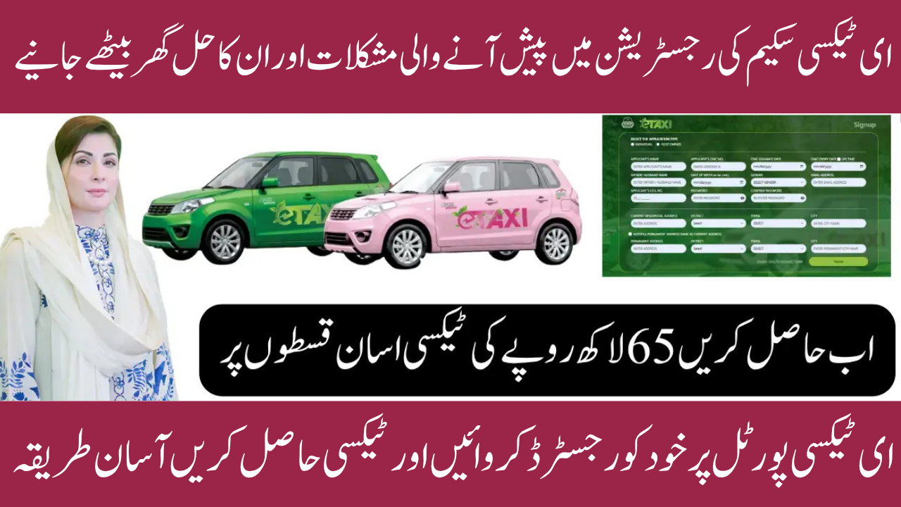 CM Punjab E-Taxi Scheme 2025