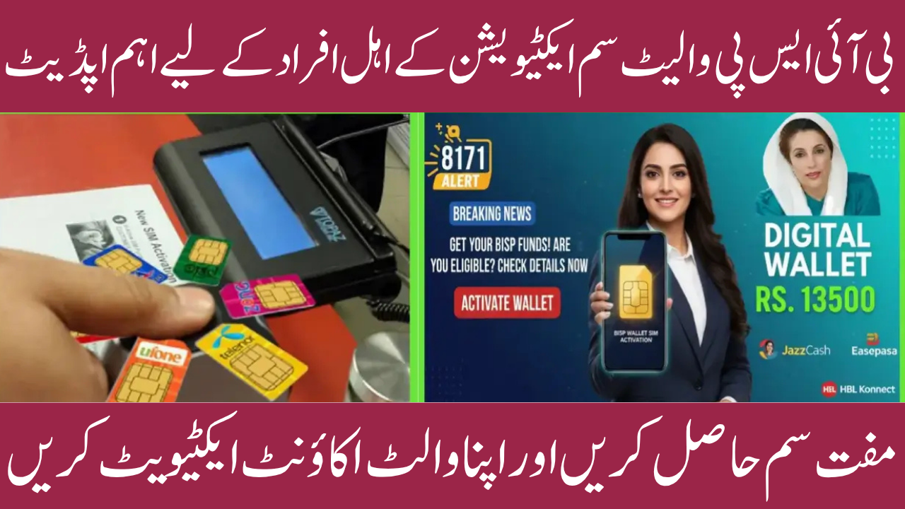BISP Wallet SIM 8171 Activation